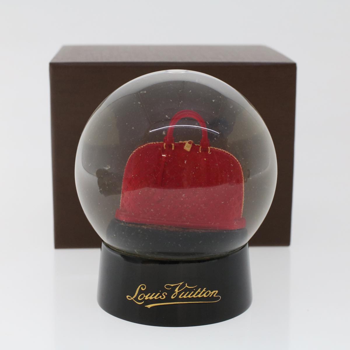 LOUIS VUITTON Snow Globe Alma VIP Limited Clear Red LV  48785