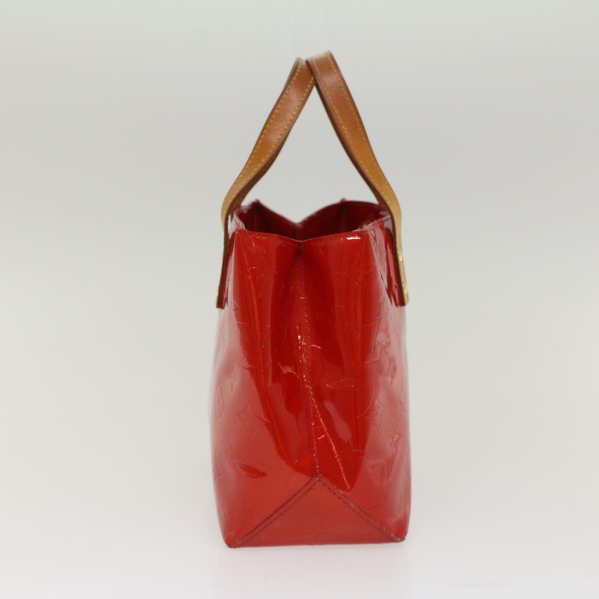 LOUIS VUITTON Monogram Vernis Reade PM Hand Bag Red M91336 LV  48833