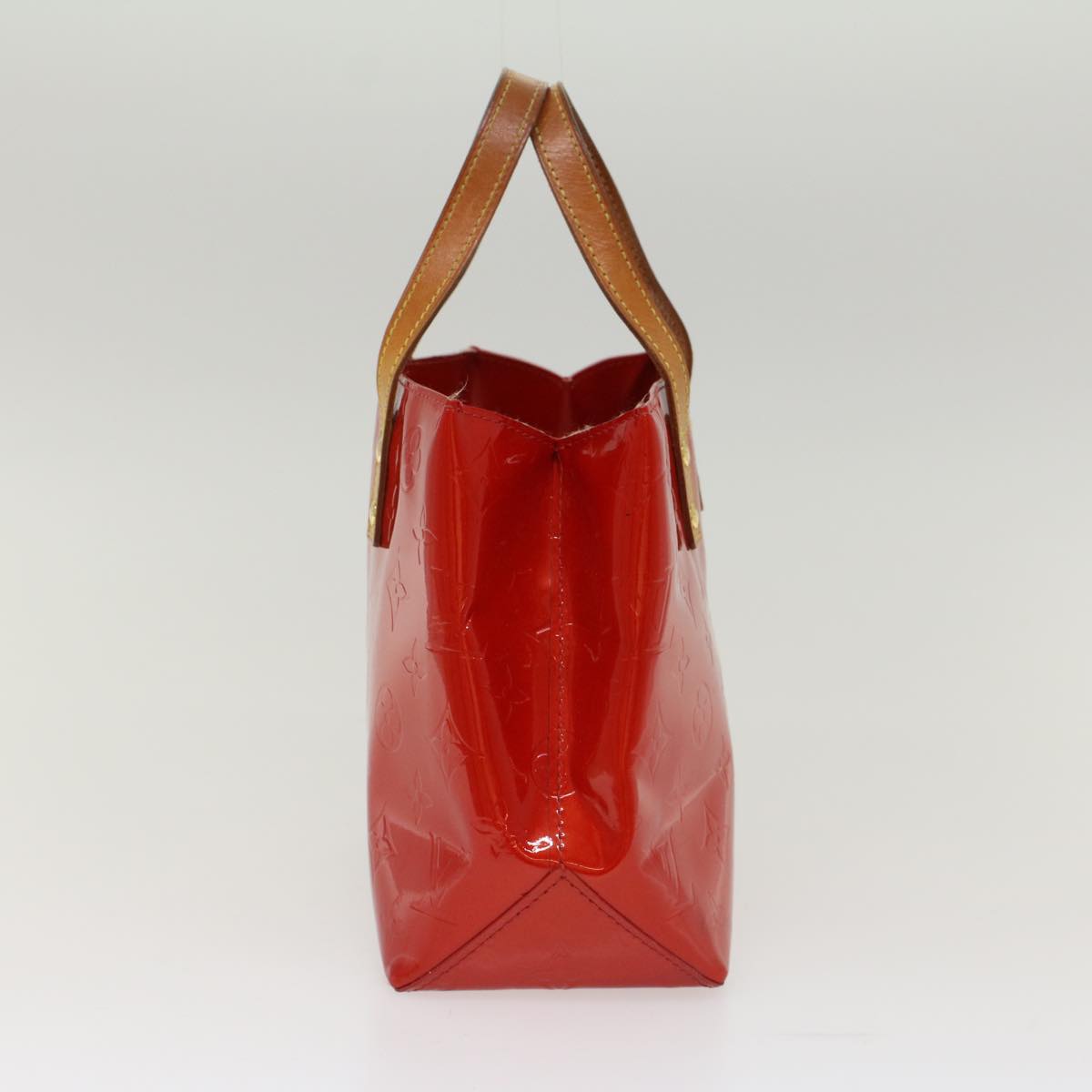 LOUIS VUITTON Monogram Vernis Reade PM Hand Bag Red M91336 LV  48833