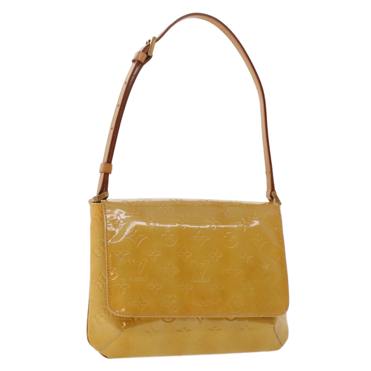 LOUIS VUITTON Monogram Vernis Thompson Street Bag Beige M91301 LV  48860