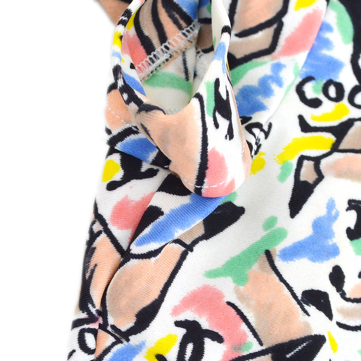 Chanel spring 1995 shoe-print cropped top #38