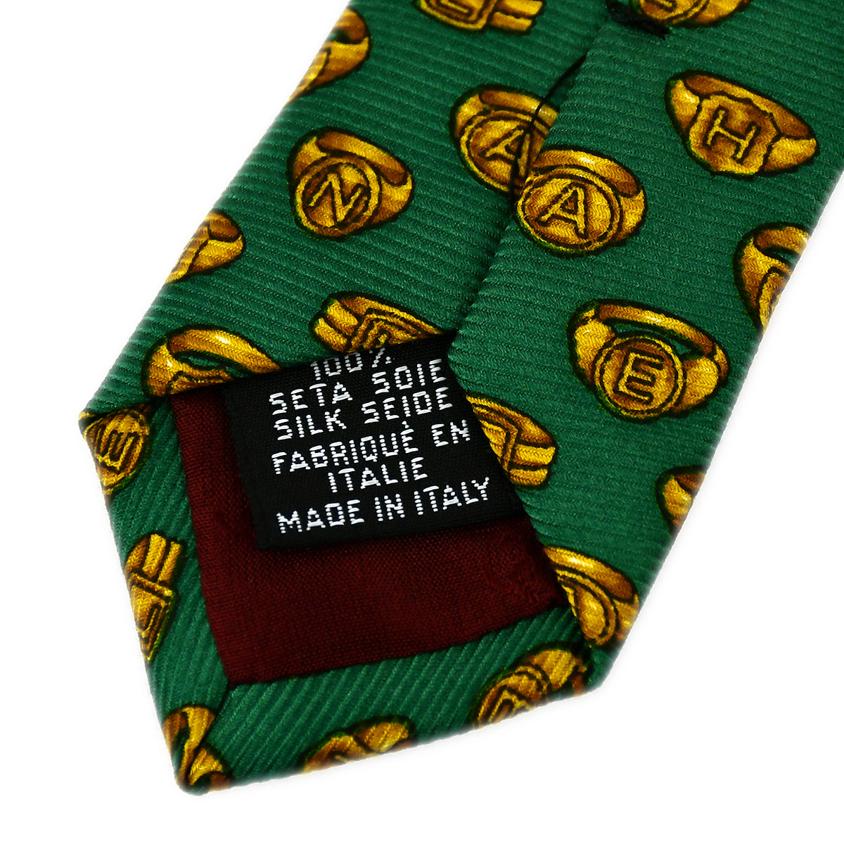 Chanel Necktie Green Small Good