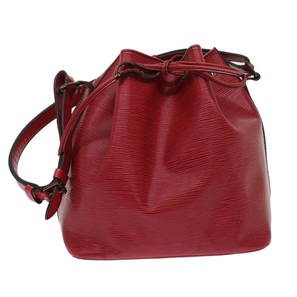 LOUIS VUITTON Epi Petit Noe Shoulder Bag Red M44107 LV  48976