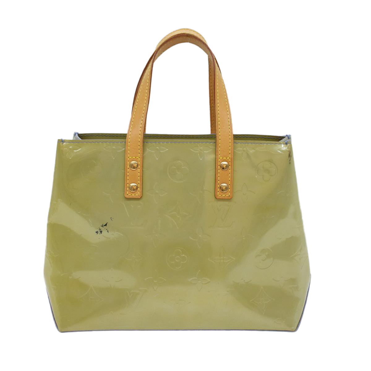 LOUIS VUITTON Monogram Vernis Reade PM Hand Bag Baby Blue LV  48999