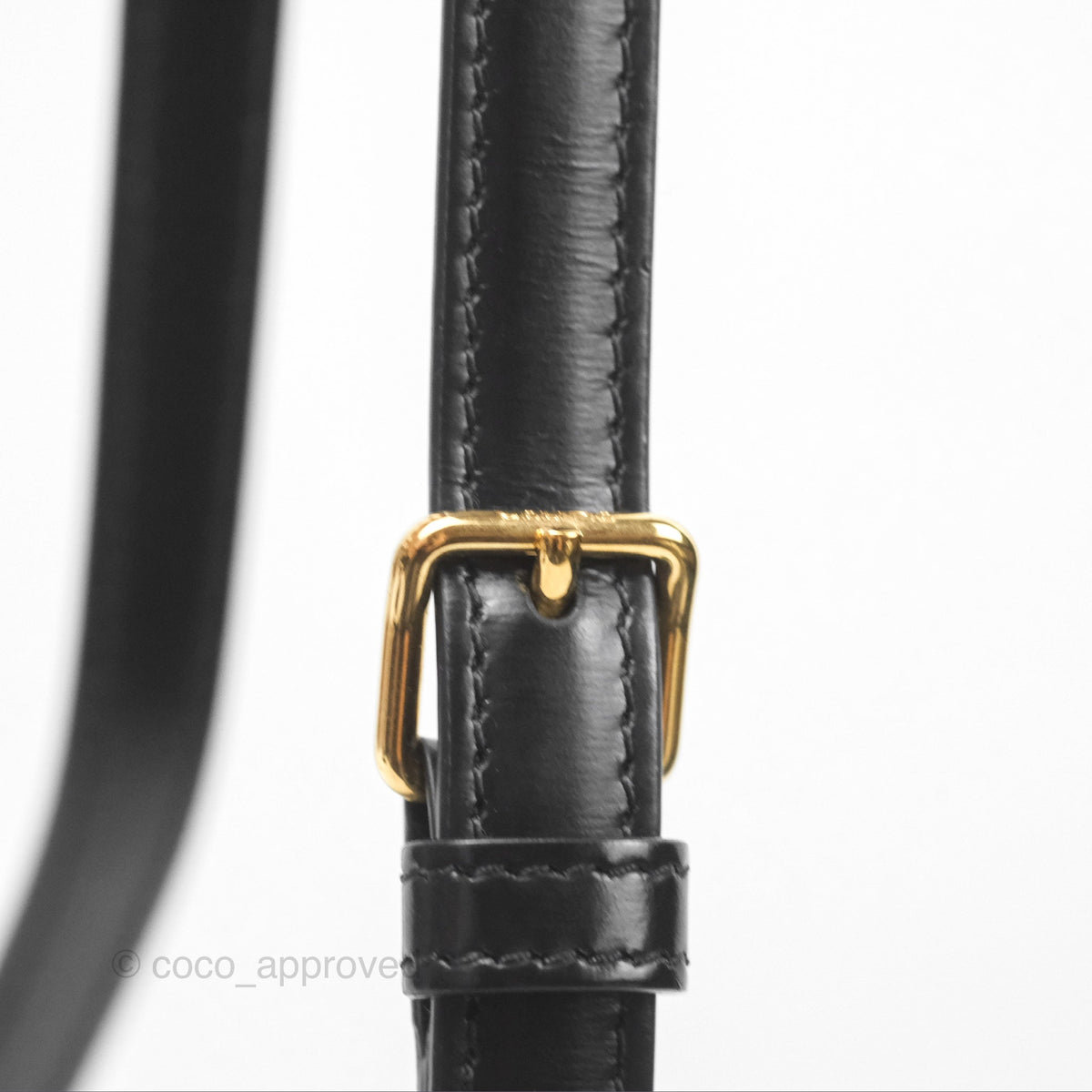 Celine Triomphe Shoulder Bag Black Calfskin