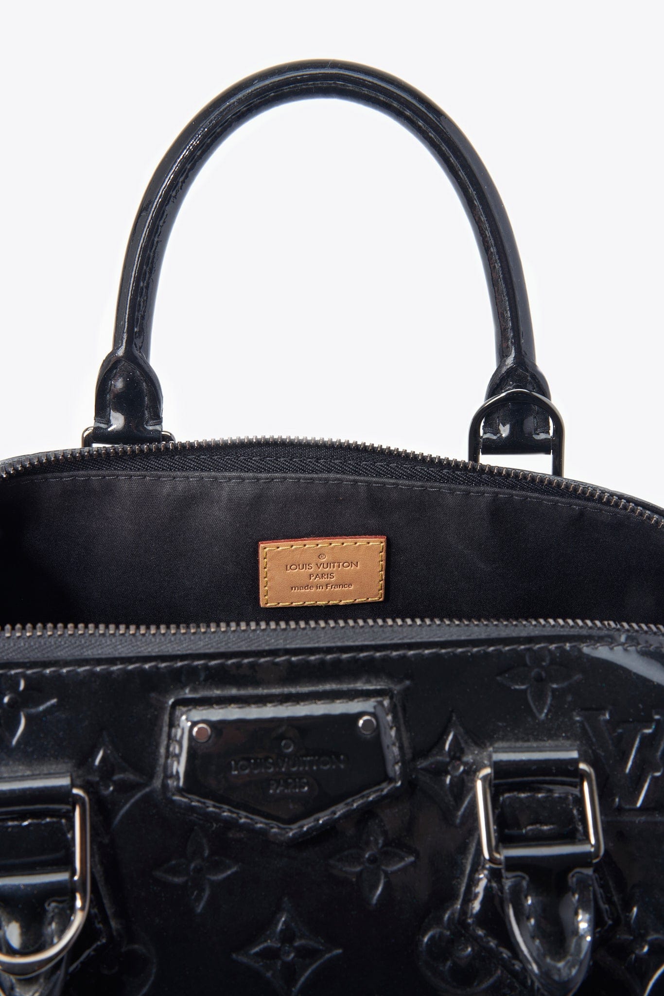 Louis Vuitton Montana Bag in Black Patent Leather