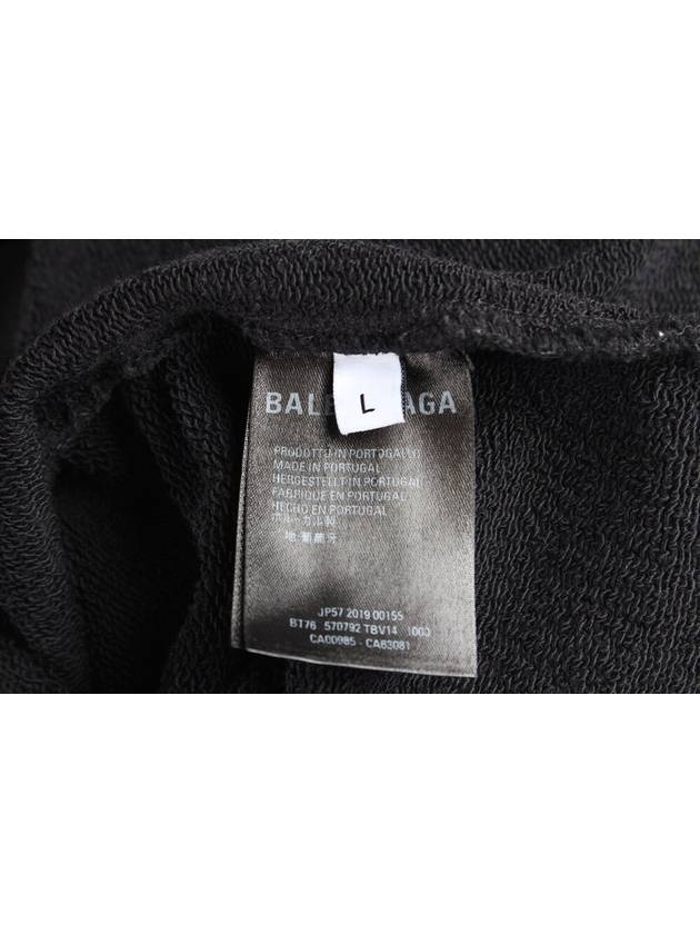Luxury Balenciaga  Wave logo hoodie L