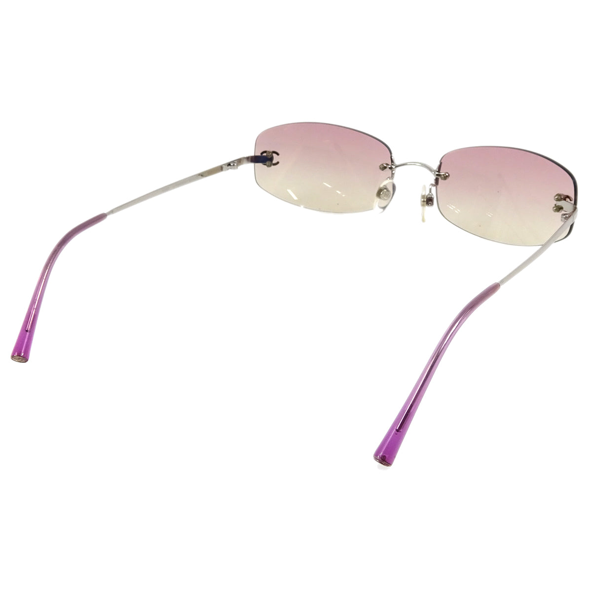 Chanel Sunglasses Eyewear Purple Small Good