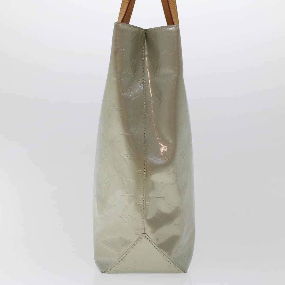 LOUIS VUITTON Monogram Vernis Reade MM Hand Bag Gris M91142 LV  49003
