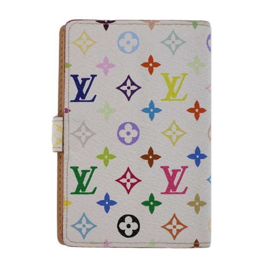 LOUIS VUITTON Multicolor Carnet De Bal Day Planner Cover White M92653 Auth 49163