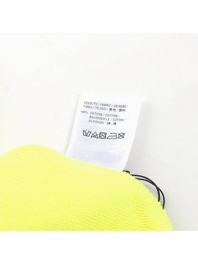 Luxury Balenciaga  Logo Print Cotton Hoodie Yellow