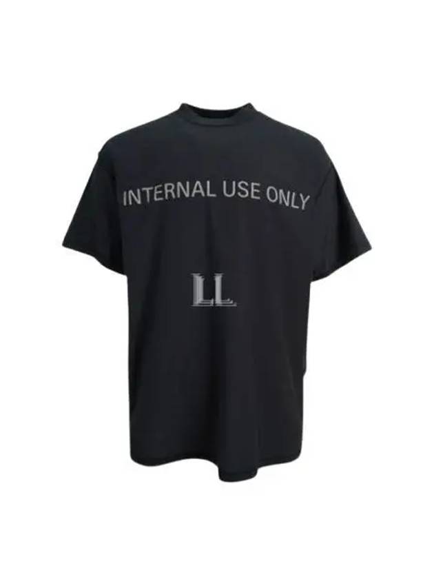 Luxury Balenciaga  Inside Out Oversized Distressed Short Sleeve T-Shirt Black