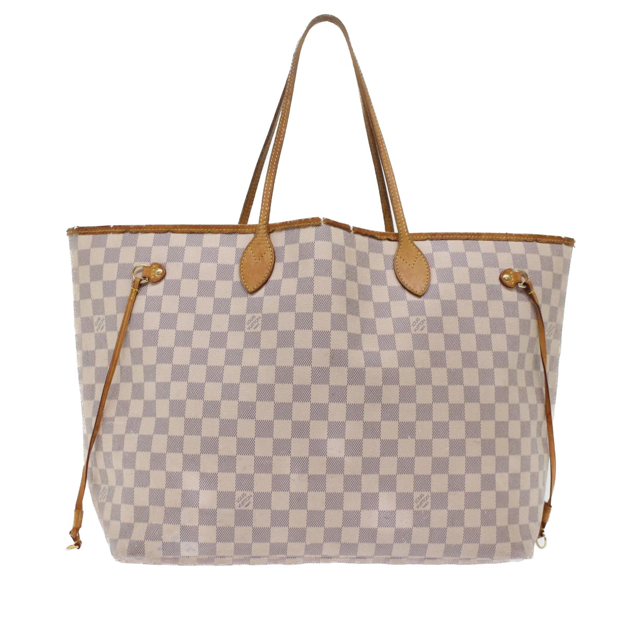 LOUIS VUITTON Damier Azur Neverfull GM Tote Bag N41360 LV Auth 49735