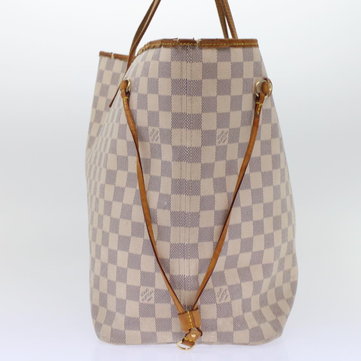 LOUIS VUITTON Damier Azur Neverfull GM Tote Bag N41360 LV Auth 49735