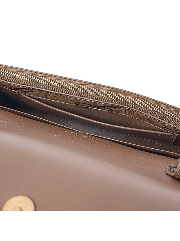 Luxury Balenciaga  Hourglass BB Monogram Chain Long Wallet Brown