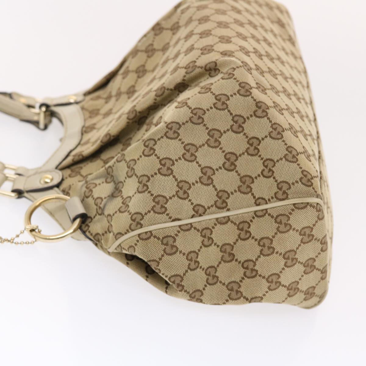 Gucci GG Canvas Hand Bag Beige 211944  49795