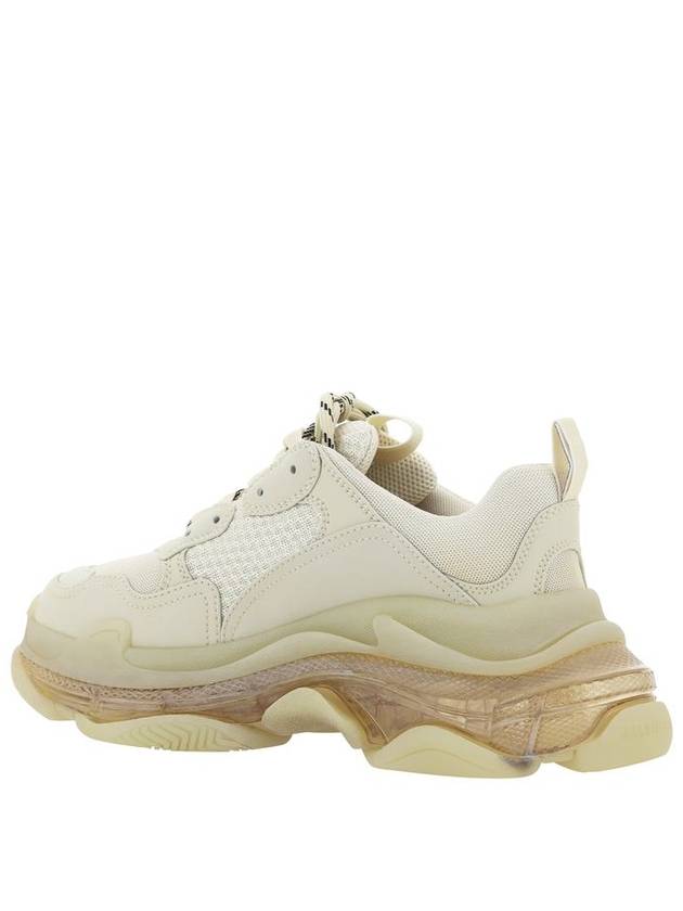 Luxury Balenciaga  Triple S Clear Sole Low Top Sneakers Beige