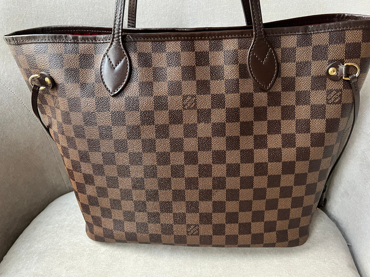 Louis Vuitton Neverfull MM Damier Ebene Cherry Interior (RRP £1,410)
