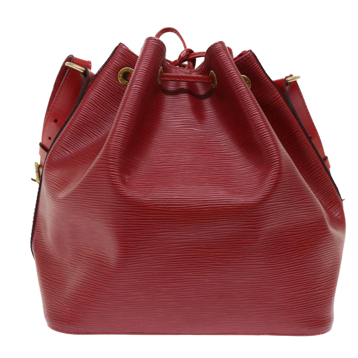 LOUIS VUITTON Epi Petit Noe Shoulder Bag Red M44107 LV Auth 49850