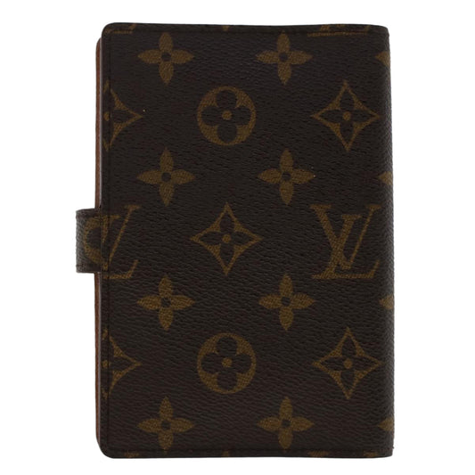 LOUIS VUITTON Monogram Agenda PM Day Planner Cover R20005 LV Auth 49884