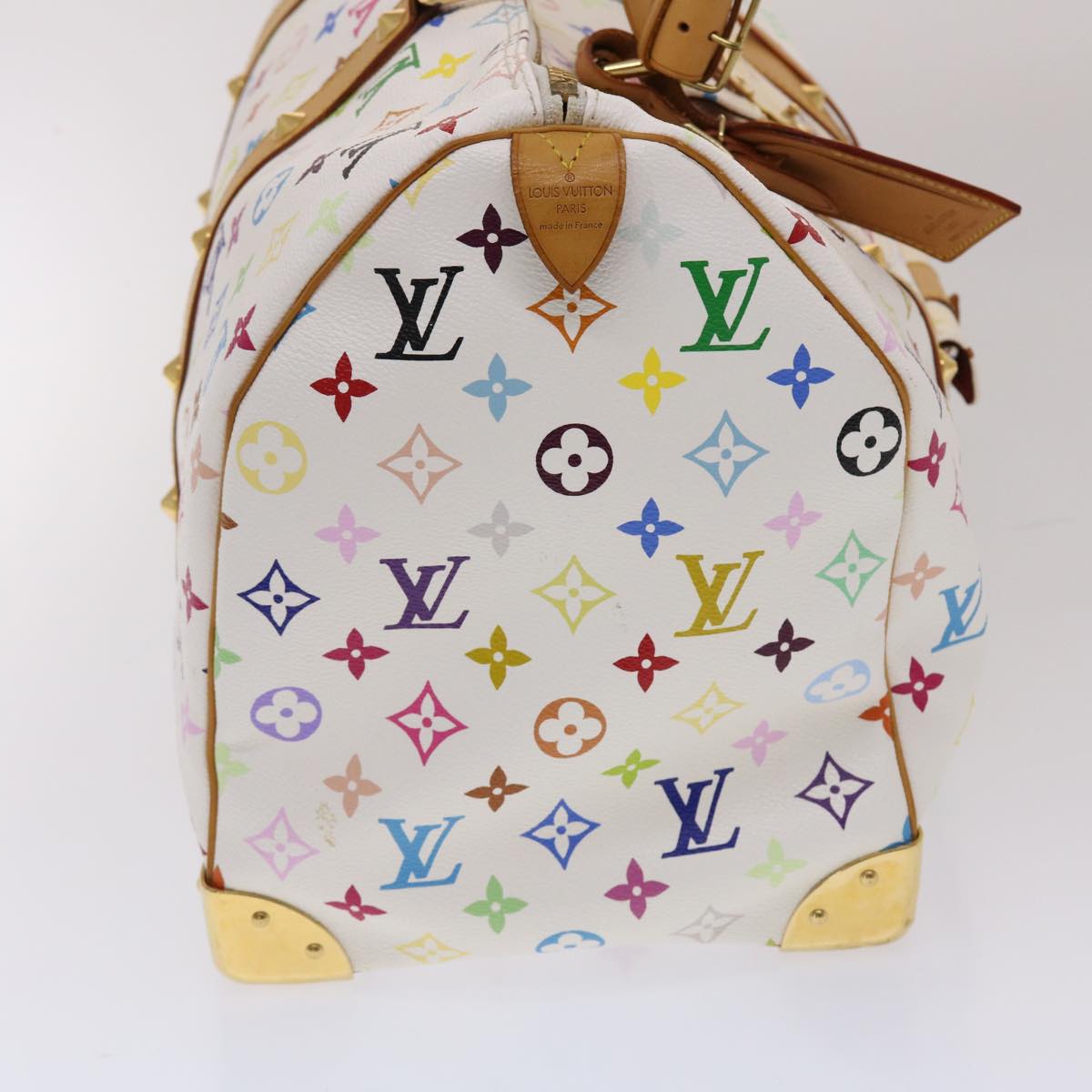 LOUIS VUITTON Monogram Multicolor Keepall 45 Boston Bag M92641 LV Auth 49917A