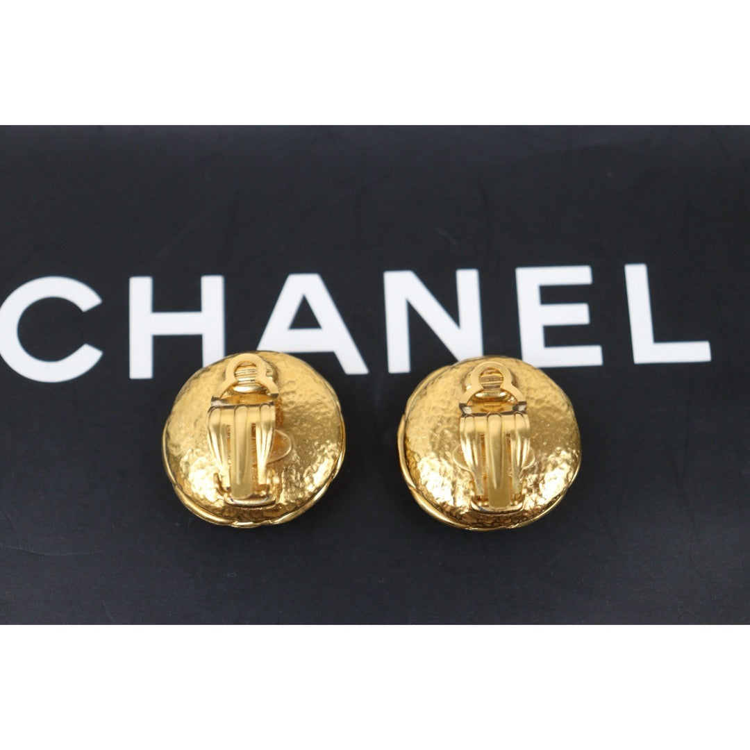 Very Good ( Rank A)｜CHANEL COCO Mark 24K Gold Plating Pearl Earrings  Made In 1995Year ｜25061913