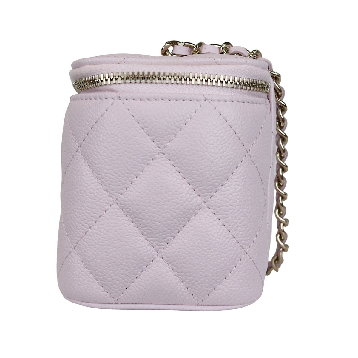 CC Chain 22P Small Vanity Light Pink Caviar LGHW