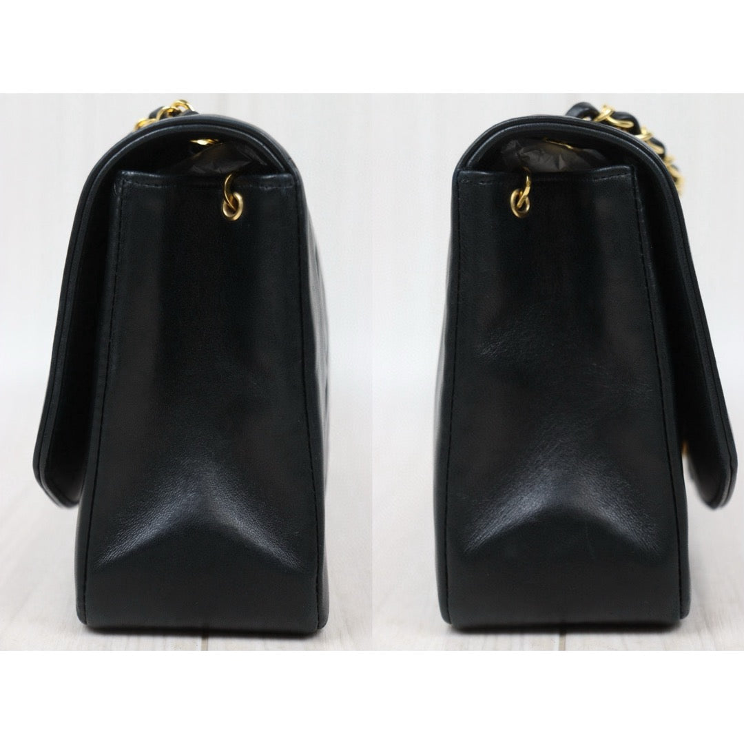 Good ( Rank AB)｜ CHANEL Matrasse Diana 25 Lamb Skin  Chain Bag Made in 1991-1994 Year｜P25031406