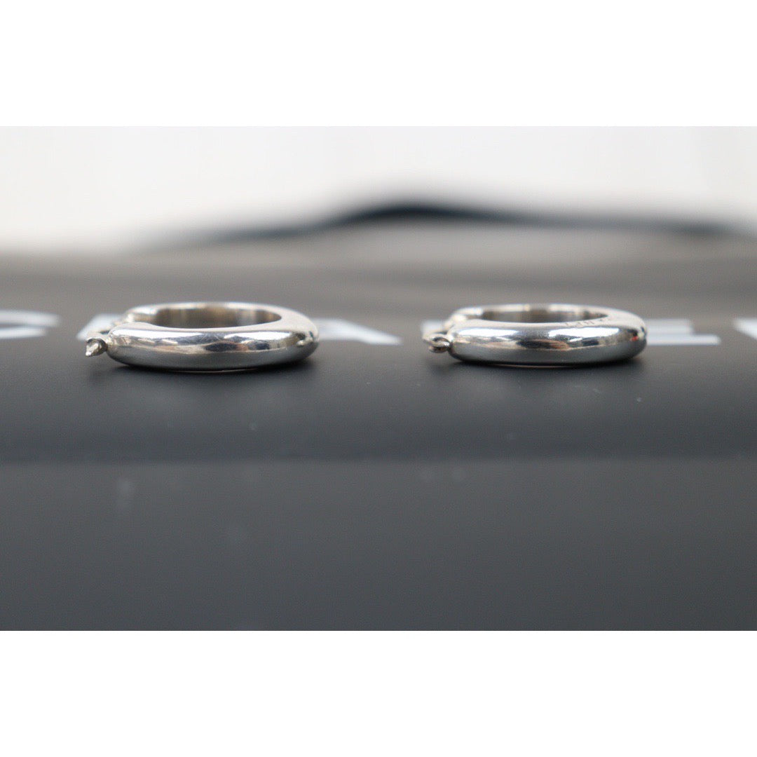 Rank A ｜CHANEL Vintage Silver Plating Earrings ｜Q24053024