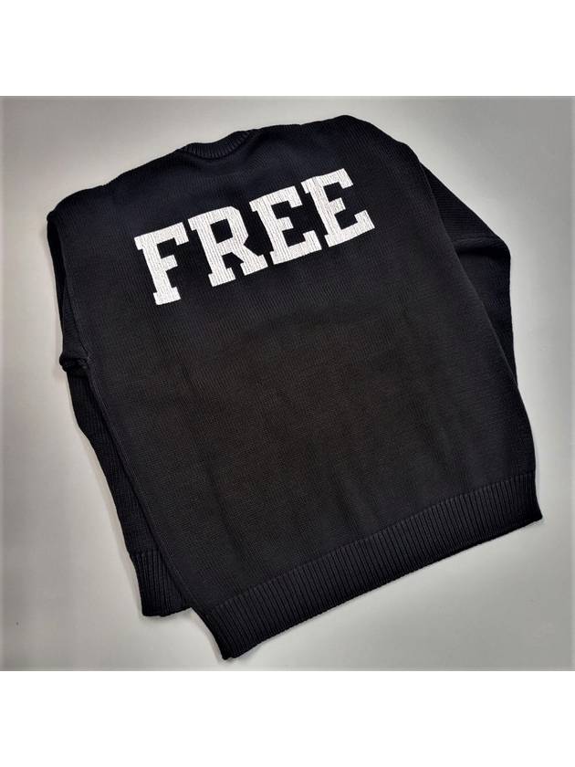 Luxury Balenciaga  Men's Back Logo V-Neck Knit Top Black