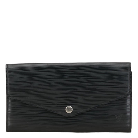 Louis Vuitton Epi Portefolio Sarah Long Wallet M60582 Black Leather  Louis Vuitton