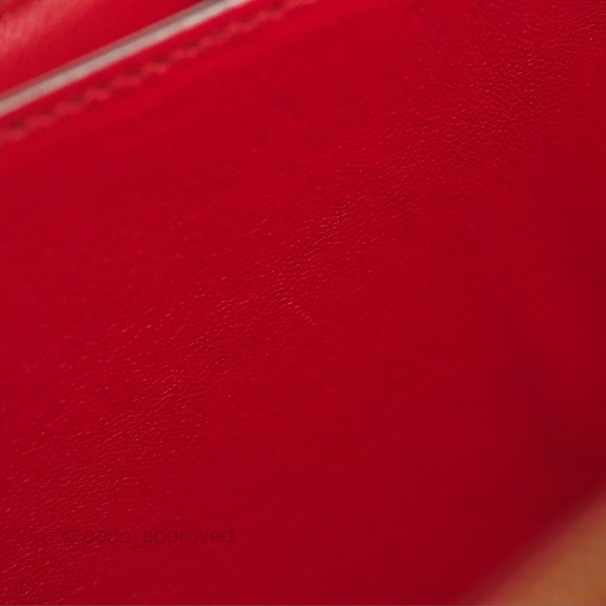 Celine Medium Classic Box Flap Red Calfskin