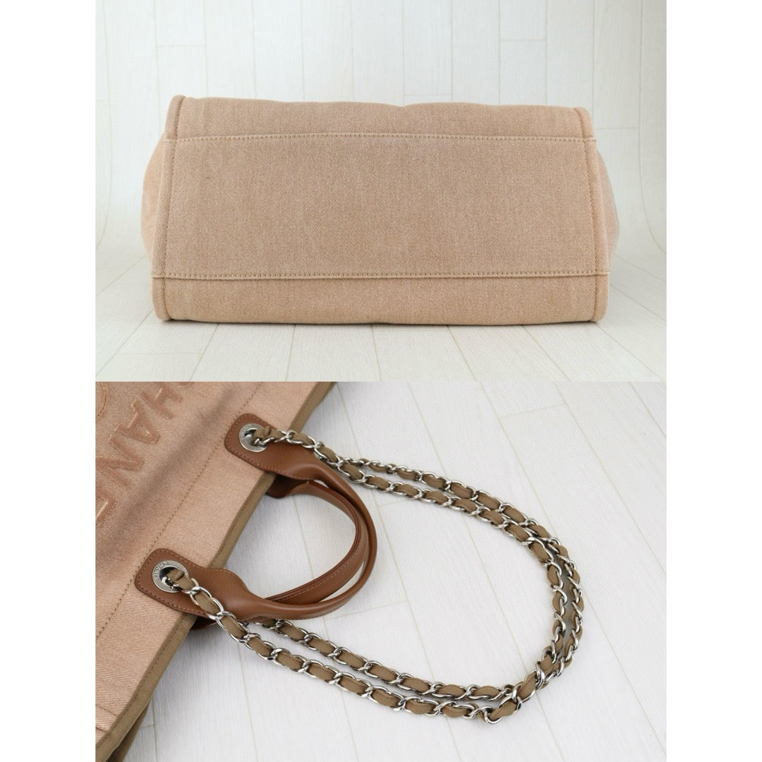 Very Good ( Rank A)｜ CHANEL Canvas Tote Bag Pink Large Made In 2017 Year｜W24121001