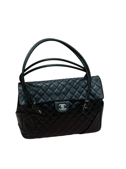 Chanel - sac cabas cambon cuir noir