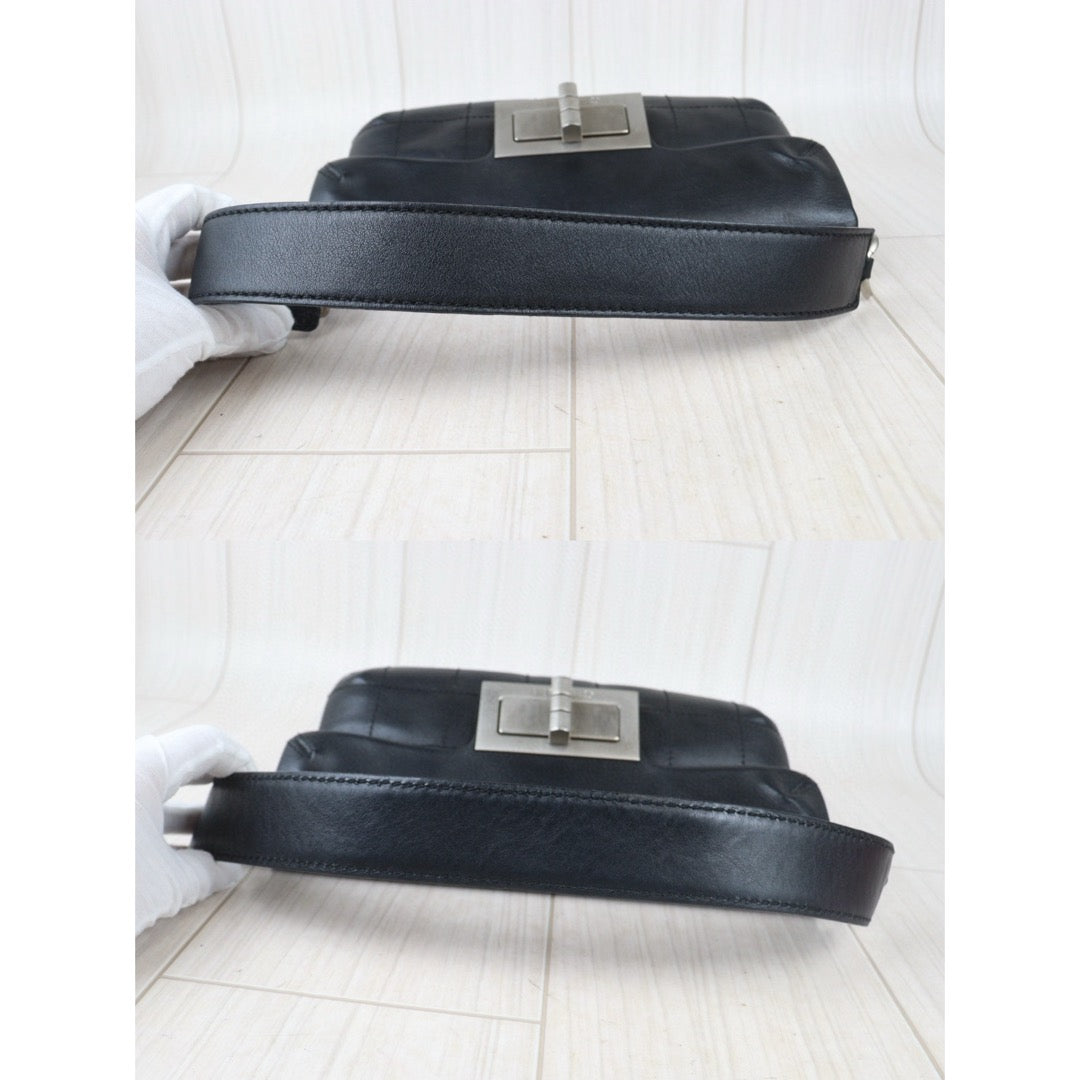Good ( Rank AB) ｜ CHANEL Lamb Skin 2.55 Matelasse Black Shoulder Bag Made in 2003-2004Year｜Y24082605