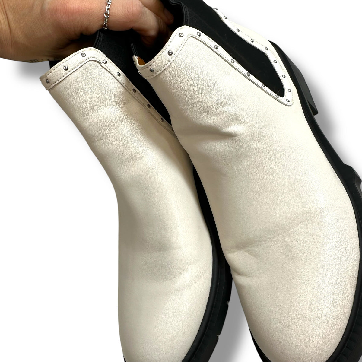 Boots Designer By Coach In White, Size: 11