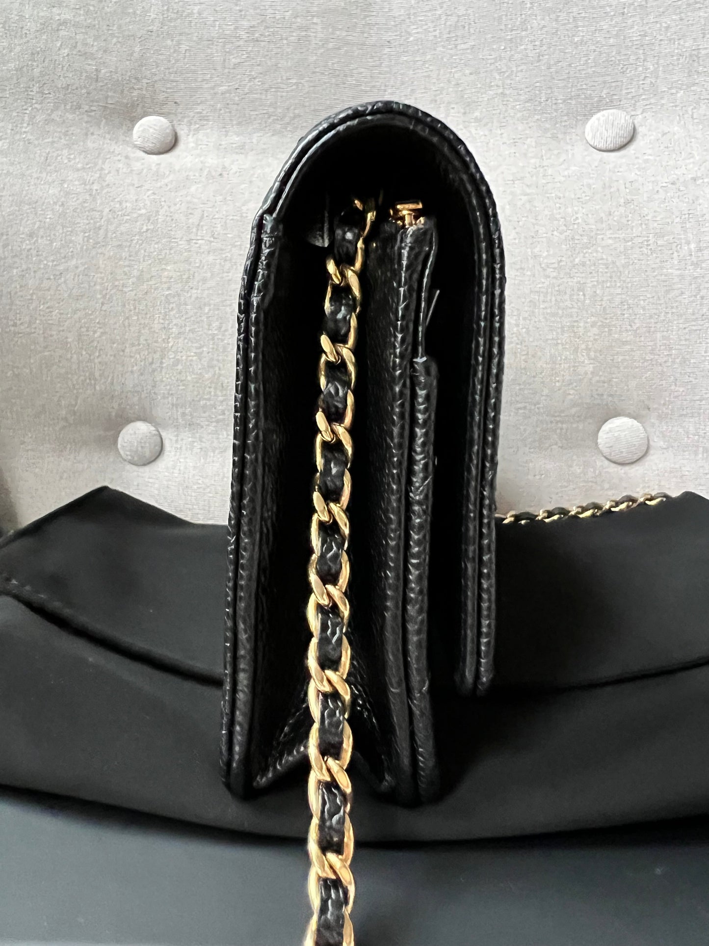 Chanel Black Caviar Wallet on Chain