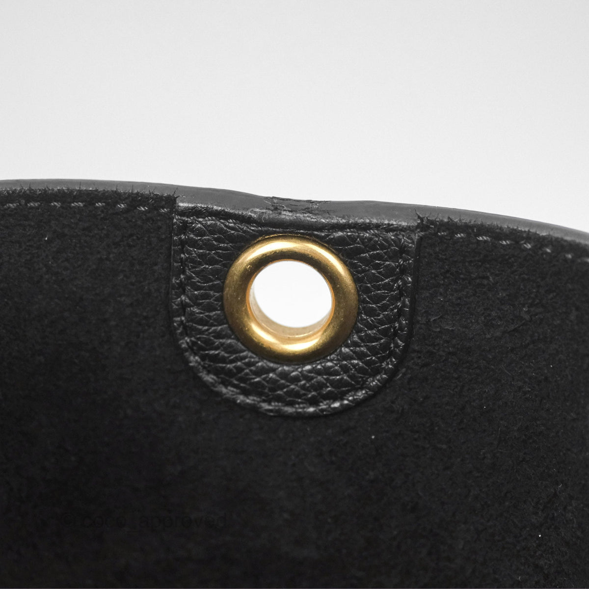 Celine Small Sangle Bucket Bag Black Grained Calfskin Gold Hardware