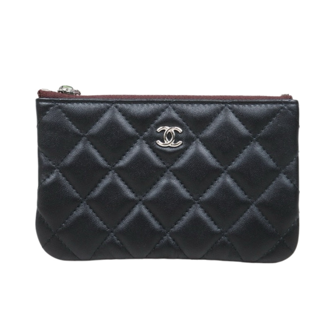 Excellent（Rank SA）｜CHANEL Lambskin Card Holder Black Made In 2021 - 2022 Year｜V25032017