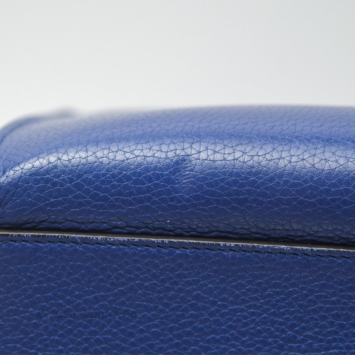 Celine Small Sleek Trapeze Blue Calfskin
