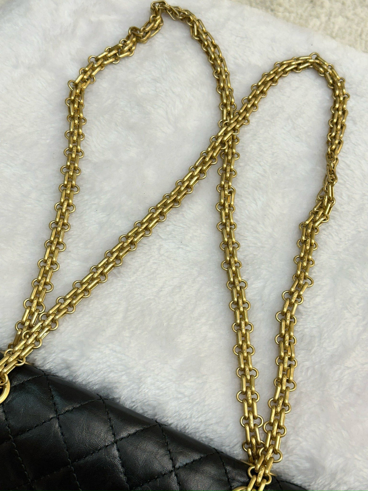 Chanel Mini Aged Calfskin Quilted 2.55 Reissue Flap Black Bag