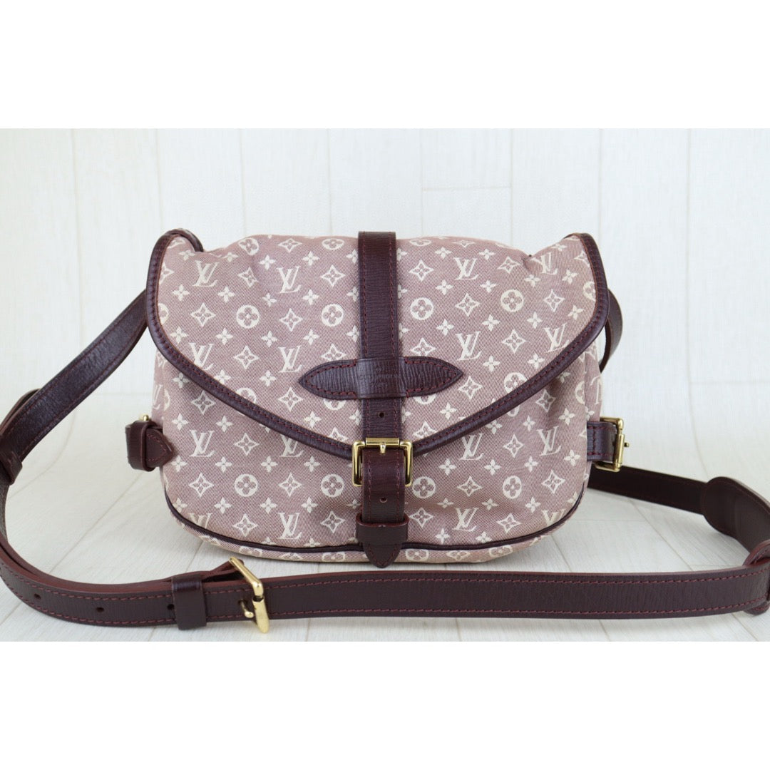 Very Good ( Rank A)｜LV Monogram Mini Run Saumur  Shoulder Bag Canvas Leather ｜H25031801