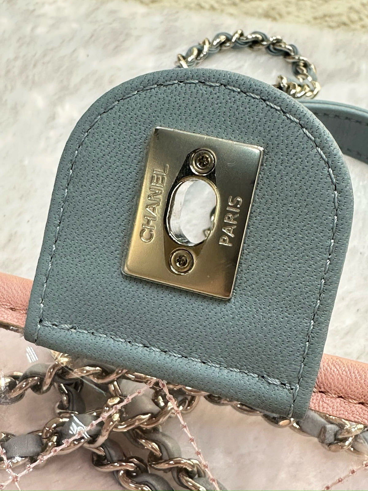 Chanel Mini Coco Splash PVC Flap Bag Pink/Green/Blue SHW