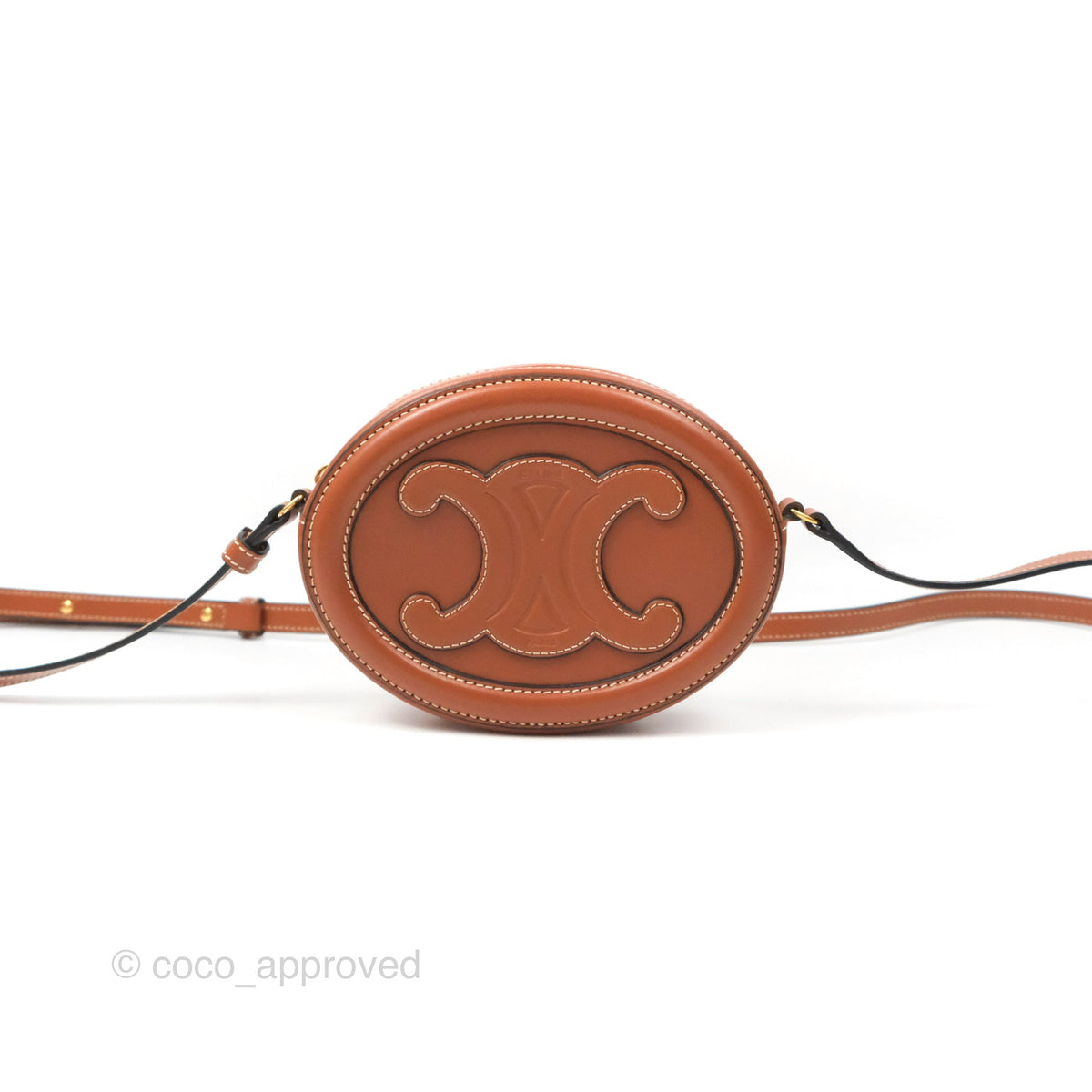 Celine Oval Bag Cuir Triomphe Tan Calfskin