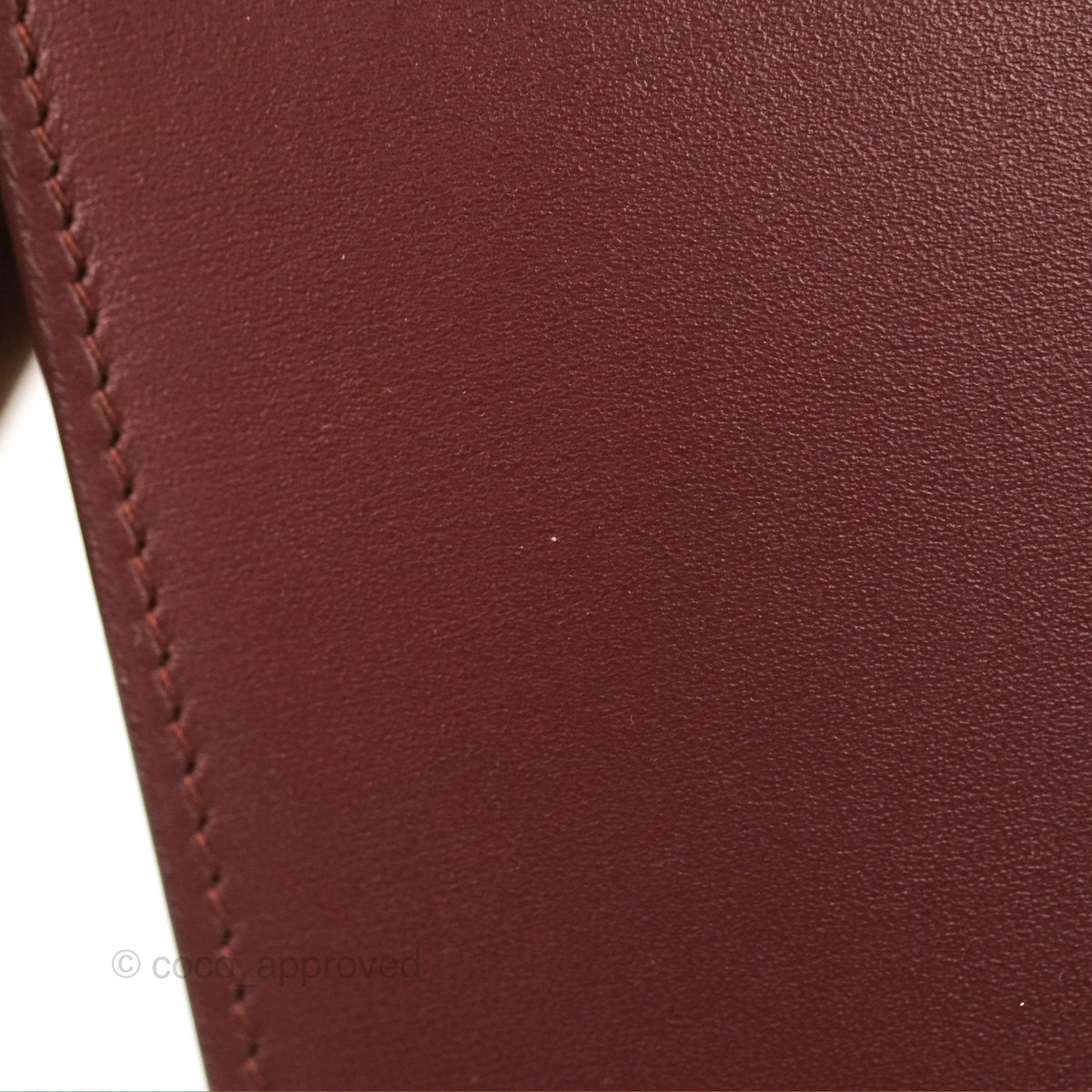 Celine Medium Classic Box Flap Burgundy Calfskin