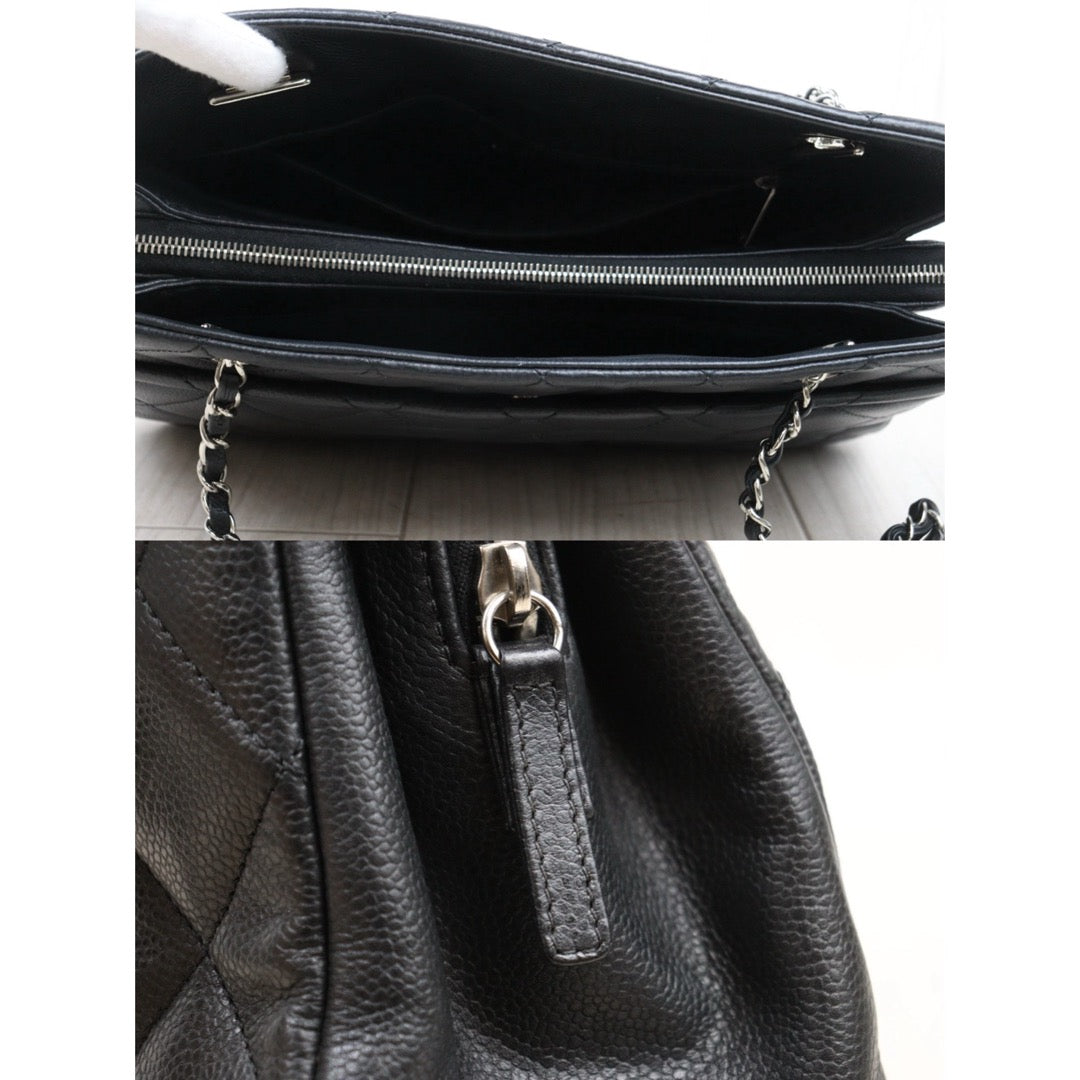 Very Good ( Rank A)｜ CHANEL Matrasse Chain Tote Bag Caviar Skin Black  Made In 2012-2013 Year｜S25071001