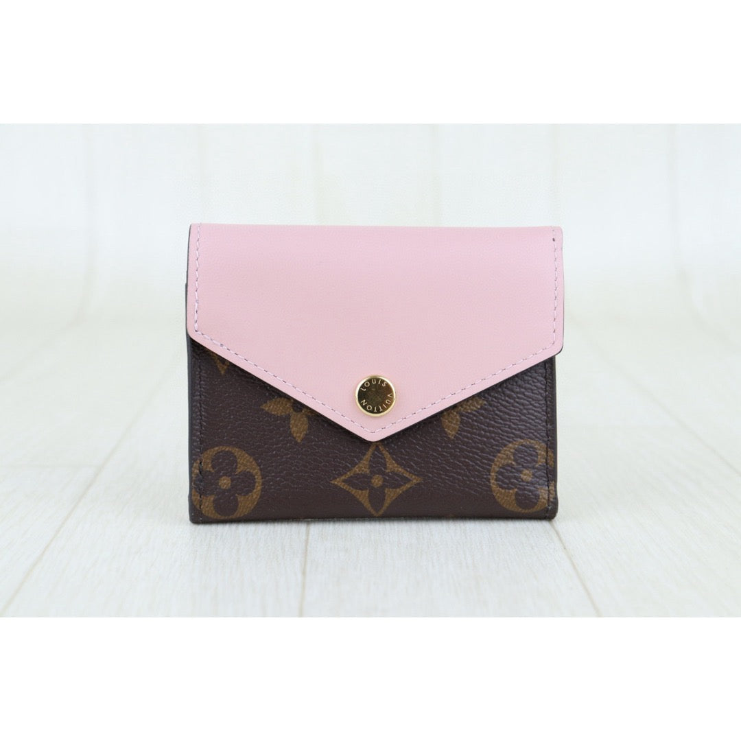 Very Good ( Rank A)｜  LV  Monogram Zoe Wallet Pink  IC Chips Model｜Counter Price ￥79,200JPY｜H25022604