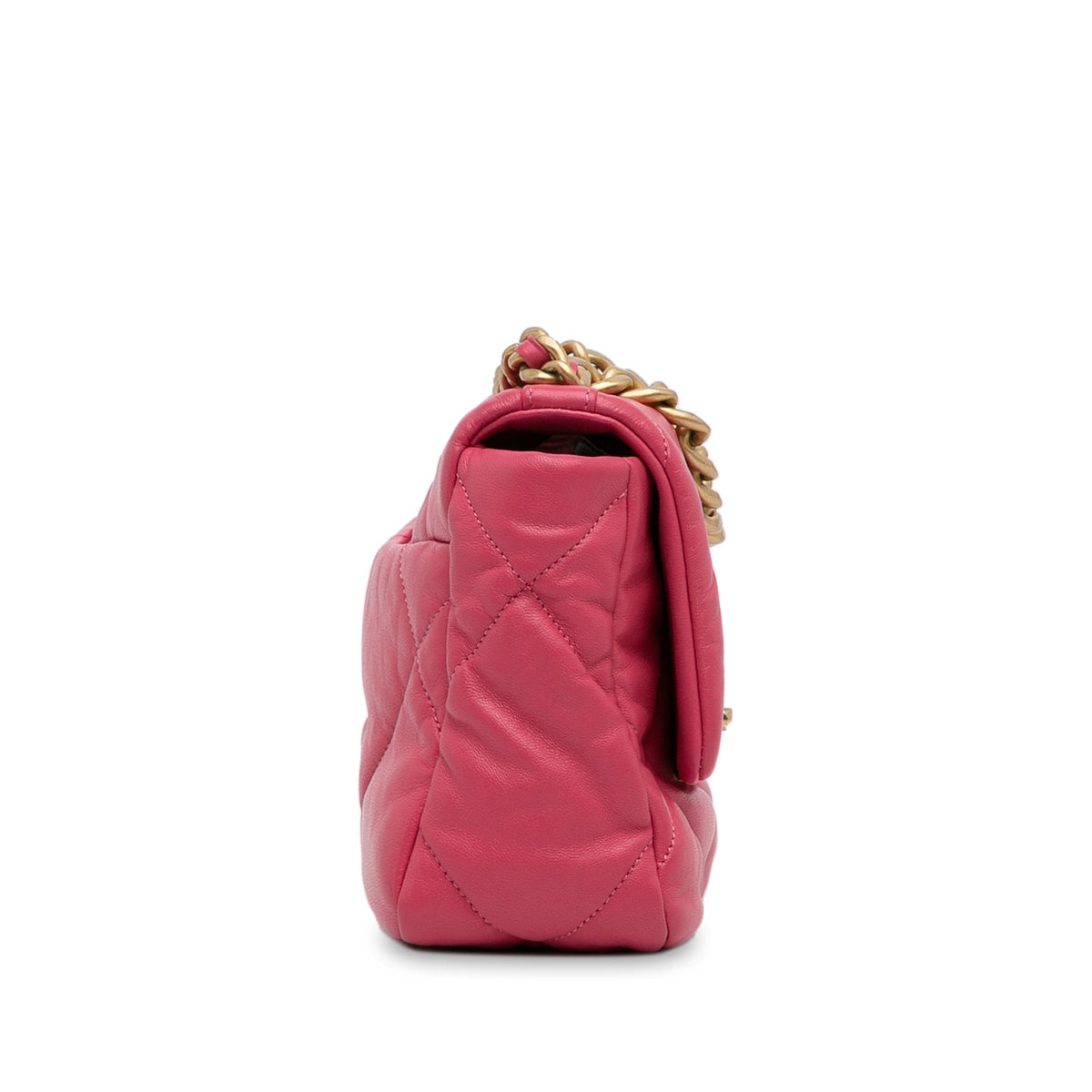 Pink Chanel Medium Lambskin 19 Flap Satchel