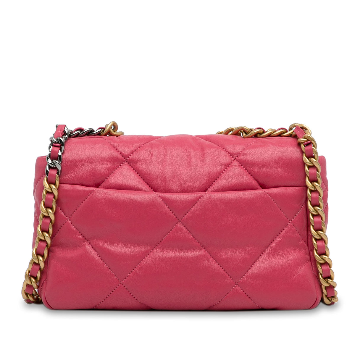 Pink Chanel Medium Lambskin 19 Flap Satchel