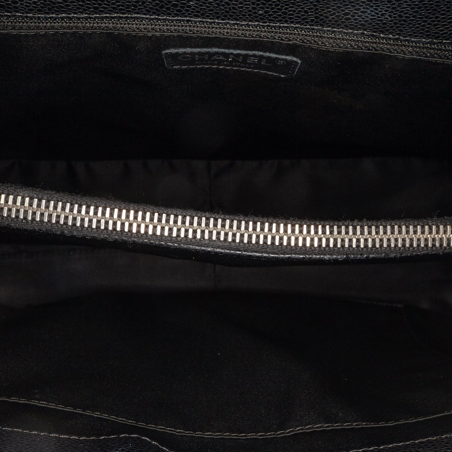 Black Chanel Caviar Grand Shopping Tote